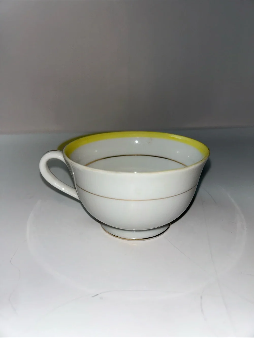 Hand Painted Floral Print Teacup and Saucer Marked Japan Cottage core Style